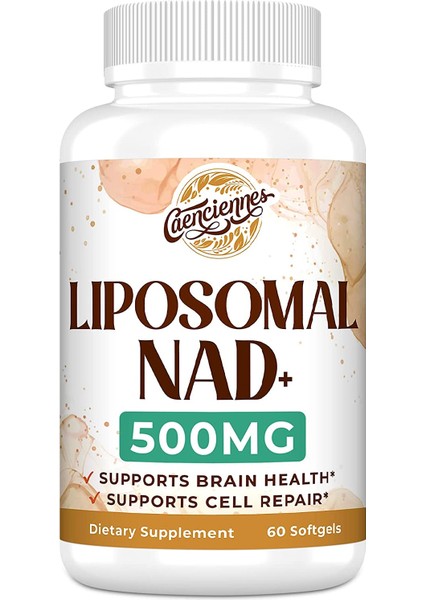 Liposomal Nad+ 500 mg True Nad Not Precursor 60 Softgels 60 Günlük Kullanım
