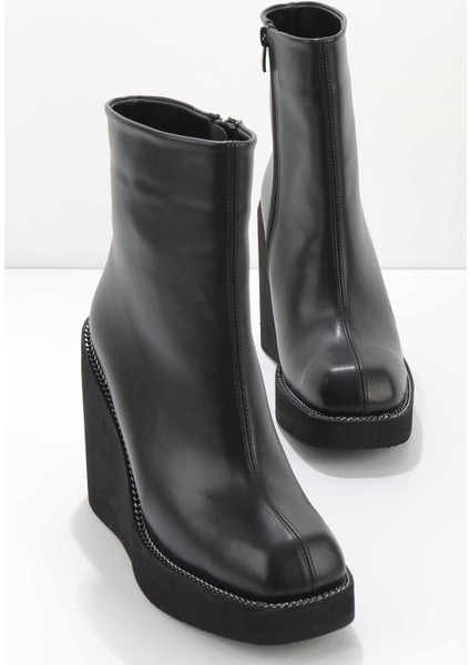 Siyah Kadın Bot & Bootie K02226100809
