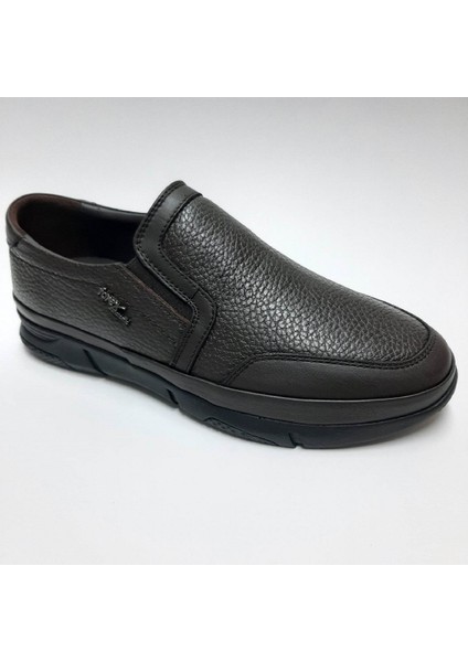 Hakiki Deri Kauçuk Tabanlı Ortopedik Anatomic Kahverengi Bağcıksız Erkek Ayakkabı C-85304017 fiyatları