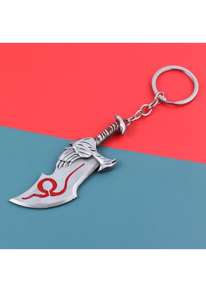 God Of War Gow Ragnarok Kratos Blade Of Khaos Kaosun Bıçakları Anahtarlık Metal Playstation 5 Gümüş modelleri