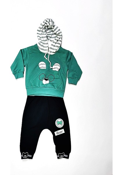 Melfa Kapşonlu Köpek Baskılı Erkek Takım fiyatları