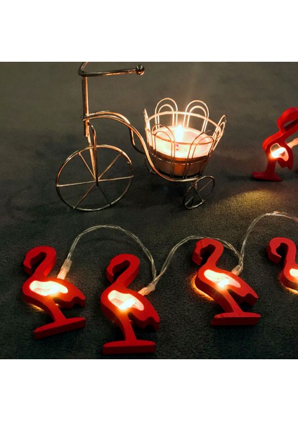 2 Metre Ahşap Flamingo Pilli LED Işık Flamingo Işık Gün Işığı Pilli LED Işık Yılbaşı Ağacı Işığı Noel Işığı Yılbaşı Işıkları fiyatları