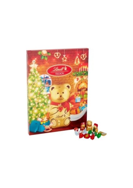 Christmas Advents Calender Teddy - Yılbaşı Takvimi Çikolata 170 gr