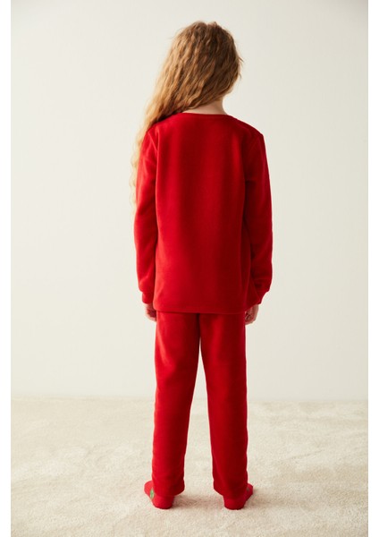 Kırmızı Kız Çocuk Gift Box Pijama Takımı