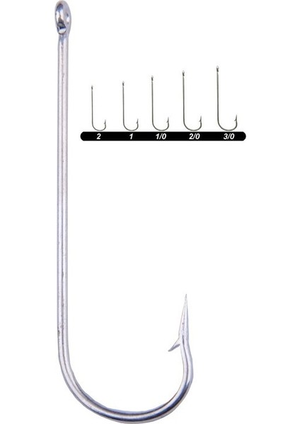 1362 Uzun Pala Delikli Lüfer Iğnesi 100LÜ Kutu Galvaniz