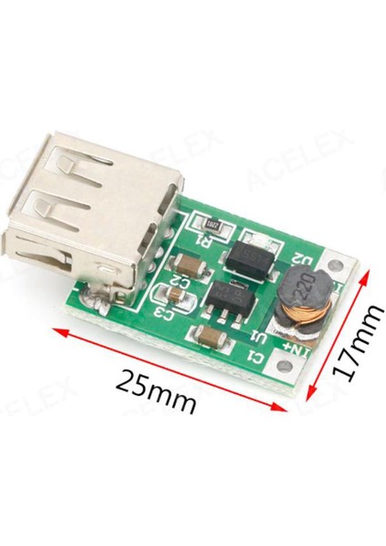 5 V 1200 Ma USB Çıkışı Voltaj Yükseltici Regülatör Kartı - Step Up