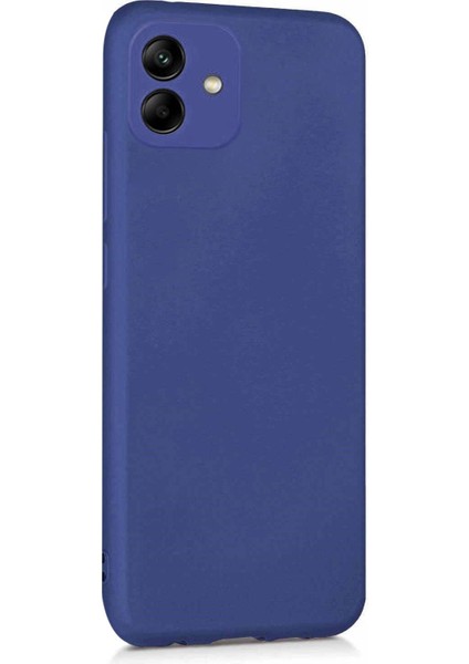 Matte Silicone Samsung Galaxy A04 Kılıf Lacivert