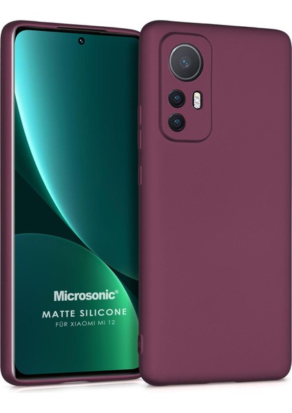 Matte Silicone Xiaomi Mi 12 Lite Kılıf Mor