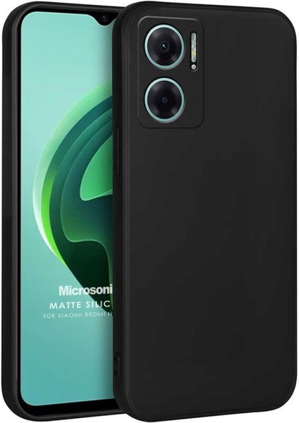 Matte Silicone Xiaomi Redmi 10 5g Kılıf Siyah