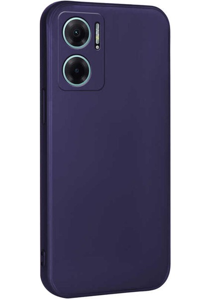 Matte Silicone Xiaomi Redmi Note 11E Kılıf Lacivert