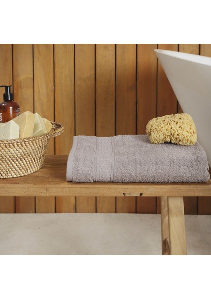 Dielle Gri Recycle Banyo Havlusu 70 cm x 140 cm