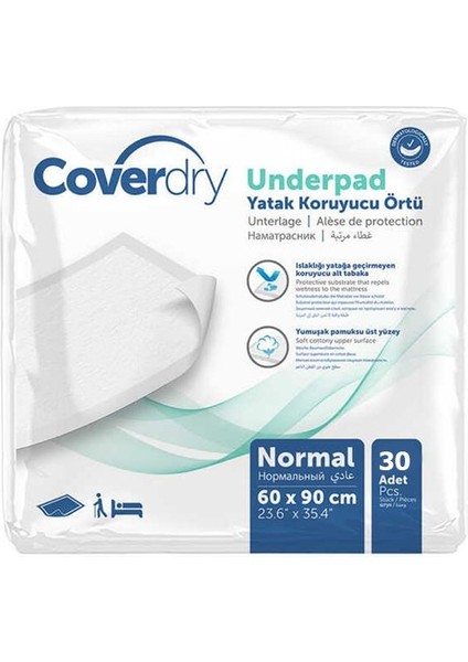 Underpad Yatak Koruyucu Örtü 60x90 - 30 Adet