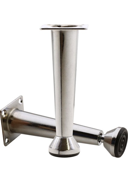 Mobilya Sehpa Puf Zigon Metal Ayağı Ayarlanabilir Krom Ayak 12 cm