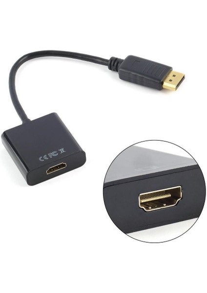 Display Port To HDMI Çevirici Adaptör Displayport