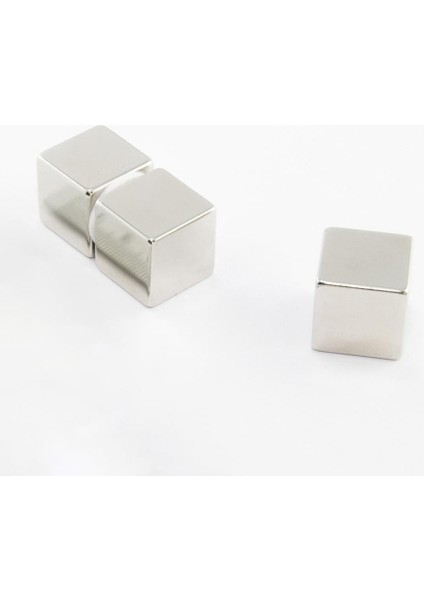 20X20X20 mm Süper Güçlü Neodyum Küp Mıknatıs, Kare Magnet (1 Adet)