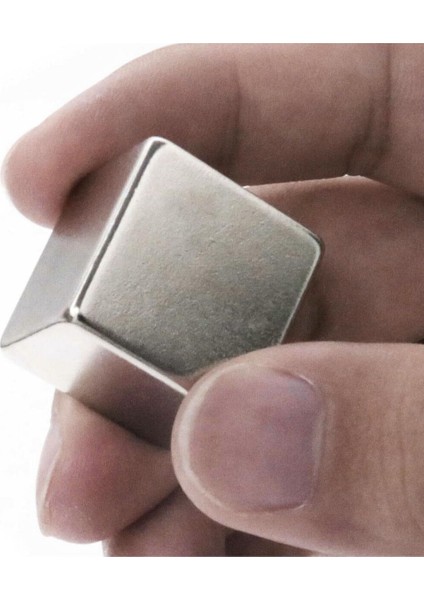 20X20X20 mm Süper Güçlü Neodyum Küp Mıknatıs, Kare Magnet (1 Adet)