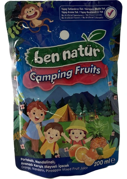 Ben Natür Camping Fruits 200 ml * 20 adet