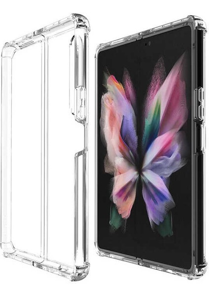 - Galaxy Z Fold 3 Uyumlu Kılıf Kenar Köşe Korumalı Nitro Anti Shock Silikon