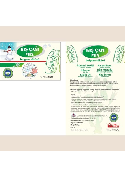 Kış Çayı Mix 25 gr fiyatları