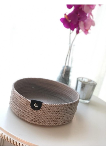 Gri Çok Amaçlı Sepet, Dekoratif Sepet, Pamuklu Sepet, Kordon Sepet, Hasır Sepet, Halat Sepet indirimleri