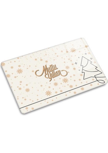 Cam Kesme Tahtası - Cam Kesme Tablası | Mutlu Yıllar Krem | modelleri