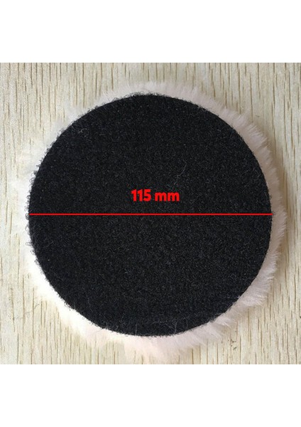 Pasta Cila Polisaj Süngeri 115 mm Cırt Tabanlı Kuzu Postu Yünü Pedi Keçesi Parlatma (3 Adet) indirimleri