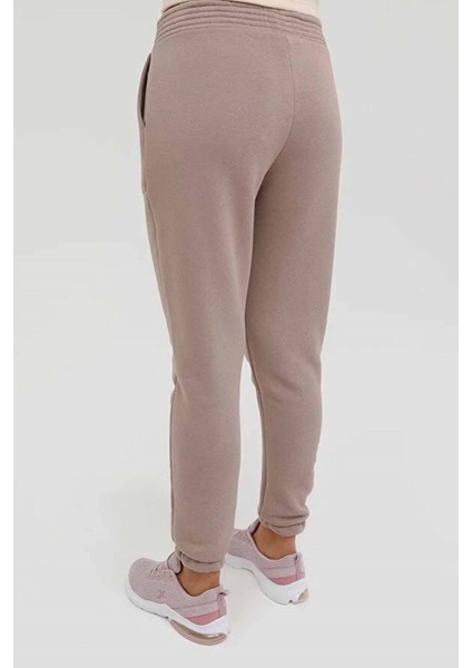 W-Marcia Basic Jogger Pamuklu Kadın Eşofman Alt 100003009MÜRDÜM