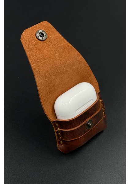 Airpods Kılıf 1. ve 2. Nesil Tam Uyumlu Hakiki Deri Airpods Koruma Kılıfı