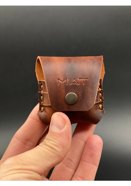 Airpods Kılıf 1. ve 2. Nesil Tam Uyumlu Hakiki Deri Airpods Koruma Kılıfı