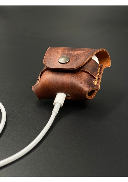 Airpods Kılıf 1. ve 2. Nesil Tam Uyumlu Hakiki Deri Airpods Koruma Kılıfı
