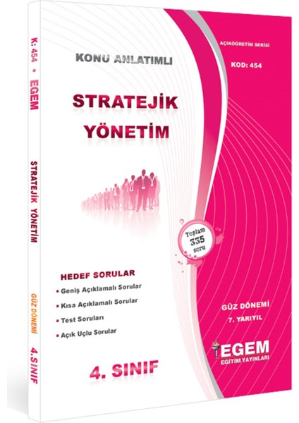 Açık Öğretim (AÖF) İşletme 4. Sınıf Güz 7 Dönem Konu Anlatımlı Sorular