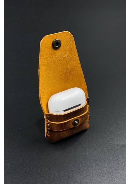Airpods Kılıf 1. ve 2. Nesil Tam Uyumlu Hakiki Deri Airpods Koruma Kılıfı