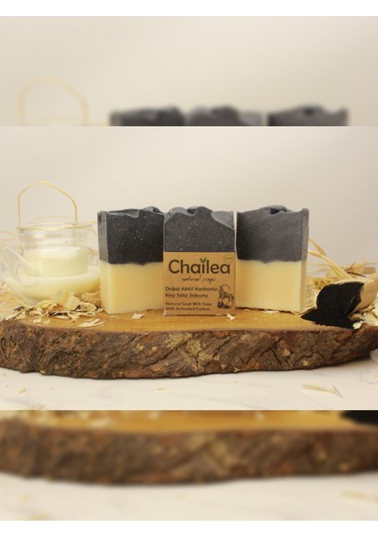 Doğal Aktif Karbonlu Keçi Sütü Sabunu 100 Gram