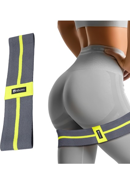 Squat Bant Pilates Fitness Spor Kalça Egzersizleri Direnç Bandı Direnç Lastiği 35CM