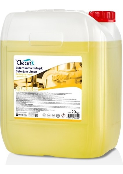 By Clean Elde Yıkama Bulaşık Deterjanı Limon 20 kg