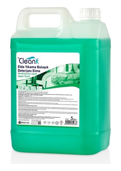 By Clean Elde Yıkama Bulaşık Deterjanı Elma 5 kg