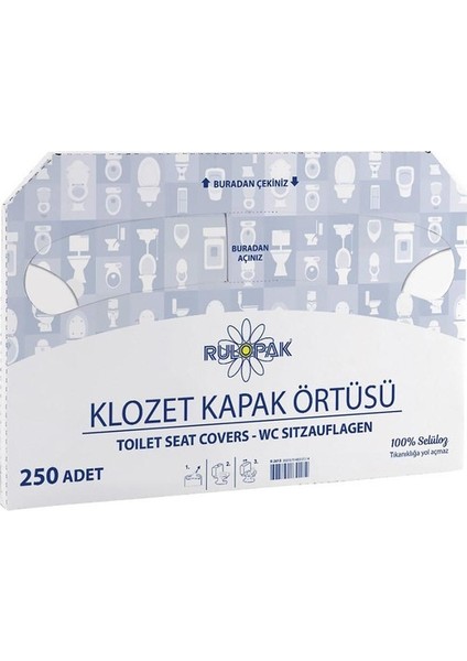 Klozet Kapak Örtüsü 20 Paket