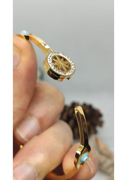 Nazar Boncuğu Detaylı Şık Gold Renkli Kuzey Yıldızı Bileklik fiyatları
