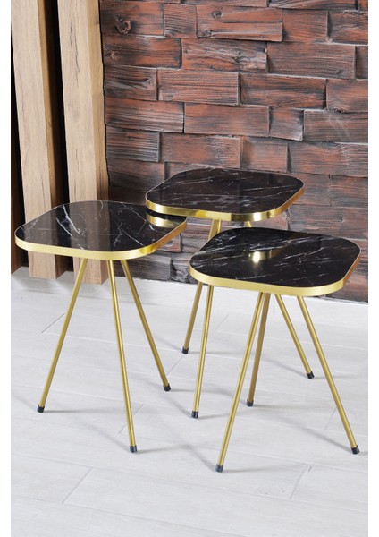 Zigon Sehpa ve Orta Sehpa Kombin Set Altın Bendir 3200 indirimleri