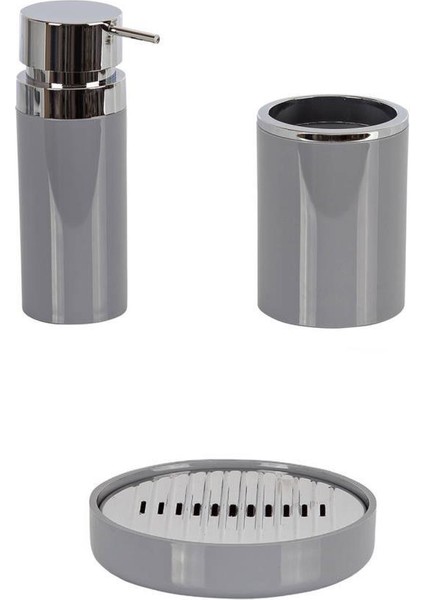 Lenox 3'Lü Banyo Seti Gri