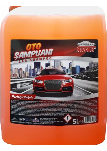 Portakal Kokulu Oto Şampuanı 5 Lt.