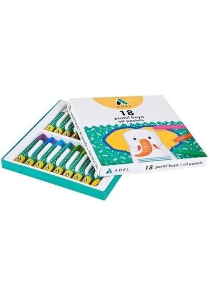 18 Renk Pastel Boya Karton Kutu N11.5130