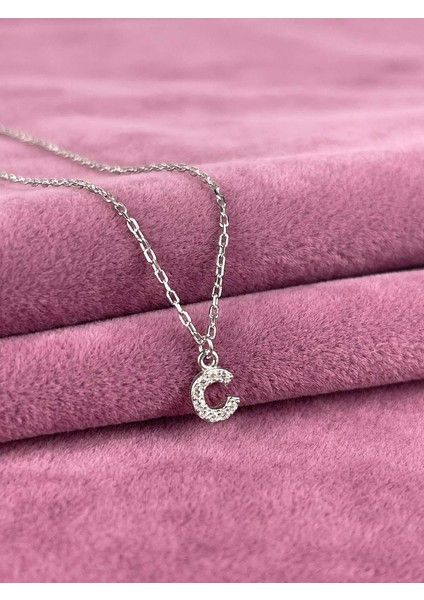 925 Ayar Gümüş C Harfi Kolye fiyatları