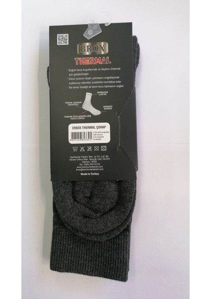 Erkek 4 Lu Dıkıssız Kokulu Termal Çorap