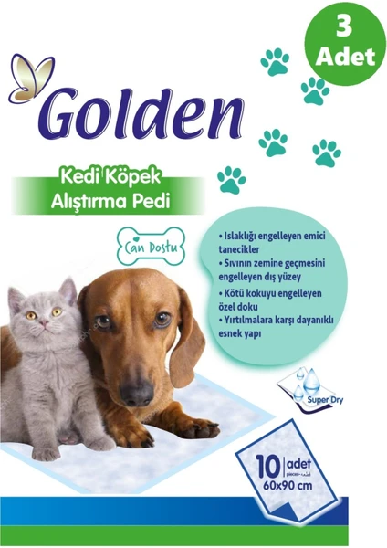 Kedi Köpek Çiş Pedi 60*90CM10'LU 3 Set