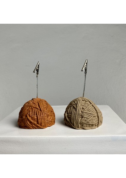 Top Yumak Not Tutucu 2'li Set (Terracota - Açık Kahve )