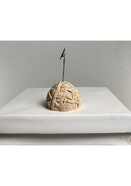 Krem Top Yumak Not Tutucu