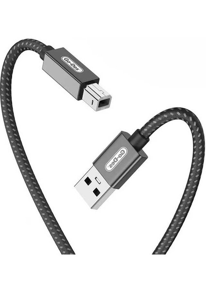 GD-HM836 Usb-A To Usb-B 2.0 Örgülü Data Yazıcı Kablosu 2 Metre