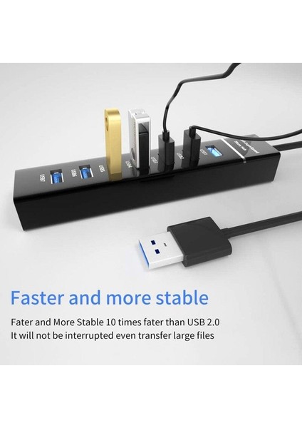 7 Port Very Speed Hızlı USB 3.0 Çoğaltıcı Çoklayıcı Hub Switch