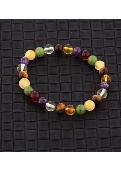 Sertifikalı Kaplan Gözü, Kehribar, Yeşim, Ametist Doğal Taş 6 mm Bileklik fırsatları
